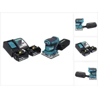 Makita DBO 482 RT accu-excentrische schuurmachine 18 V 112 x 102 mm + 2x accu 5,0 Ah + oplader
