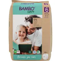 Bambo Nature Luiers - Maat 6 (16+ kg) - 120 stuks Maandbox - 0% onnodige toevoegingen - Ideaal voor de gevoelige huid - Nordic Swan Ecolabel