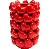 Kare design Vaas rood harts