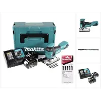 Makita DJV 181 RTJ accu pendelzaag 18V borstelloos + 2x accu 5,0Ah + oplader + 11x zaagblad + Makpac