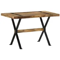Prolenta Maison Exclusive - Eettafel 120x60x76 cm, ruw mangohout