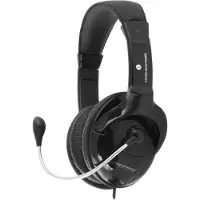Esperanza EH101, Kabel, Gesprek/muziek, Koptelefoon met microfoon, Zwart
