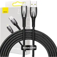 Baseus USB cable for Lightning Glimmer Series, 2.4A, 2m (Black)