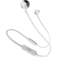 JBL Tune 205BT, Draadloos, 20 - 20000 Hz, Gesprekken/muziek, 16,5 g, Koptelefoon met microfoon, Zilver