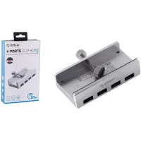 ALLNET ALL-USB3-HUB-4-CLIP interface hub USB 3.2 Gen 1 (3.1 Gen 1) Type-A 5000 Mbit/s Zilver