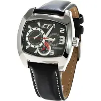 Chronotech CC7049M-02 horloge. Quartz, zwart. Heren.