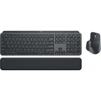 Logitech MX Keys Combo voor bedrijven - Toetsenbord- en muisset - met achtergrondverlichting - draadloos - Bluetooth LE - QWERTY - GB - Grafietgrijs