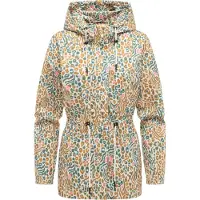 Ragwear Functionele jas 'Eddens' cyaan blauw / pueblo / rosa / wit