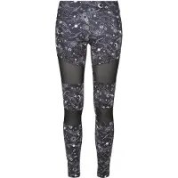 Urban Classics Leggings zwart / wit