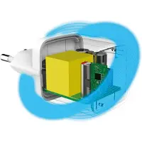 Celly 0517646 Muurlader USB-C+USB-C Naar Lightning-kabel 20W