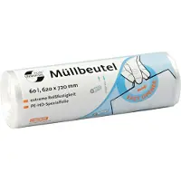 Deiss Universal Plus Licht gebruik Vuilniszakken 60 l Transparant HDPE (Hogedichtheidpolyetheen) 6 micron 50 Stuks