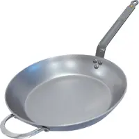 De Buyer Mineral B Koekenpan 32 cm – Plaatstaal – PFAS-vrij – Natuurlijk Antiaanbak Effect – Made in France