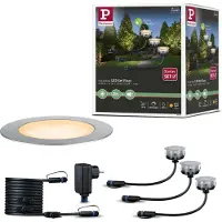 Paulmann Plug & Shine LED-grondinbouwlamp Floor Basisset Insect-vriendelijk IP67 2200K 3x2W 21VA Zilver