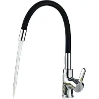 OEM Keukenmengkraan, flexibele uitloop, bediening voor zowel koud als warm water, chroom