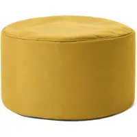 DS Produkte zitzak poef | Compacte zitzak met 3-in-1-functie: comfortabele poef, handig tafeltje en stijlvolle voetenbank voor binnen en buiten I Met flexibele EPS-vulling | Ø 25 x 45 cm