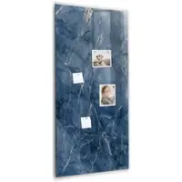 Tulup Whitebord - Decoratief marmer - 60 x 120 cm - Marine Memobord Magnetisch - Gratis 5 Sterke Magneten + Whiteboard Marker & Wisser - Industrieel Wandbord - Memo Bord - Inspiratiebord Kantoor