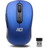 ACT AC5140 Draadloze Muis | Instelbare DPI 1000-1600 | USB Nano Ontvanger | Blauw