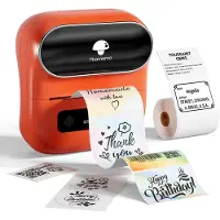 Phomemo M220 - Bluetooth Labelprinter - Thermische Label Maker - Draagbare Printer - 203 DPI - Voor Barcode, Adreslabels en Bedrijfsetiketten - Oranje