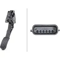 Hella Sensor, gaspedaalpositie voor o.a. RENAULT