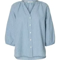 Selected Blouse 'Alberta' blauw / marine