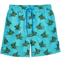 Playshoes Zwemshorts aqua / geel / donkergroen / lichtrood