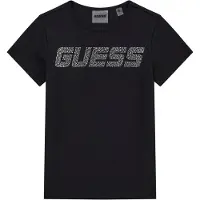 GUESS Shirt 'MINIME' zwart / zilver