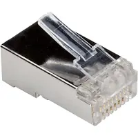 Roline RJ45 modulaire stekker, Cat.6, FTP, 10-voudig.