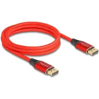 DeLOCK DisplayPort Cable 16K 60 Hz 2 m red metal
