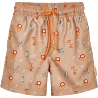 Playshoes Zwemshorts cappuccino / oranje / zwart / wit