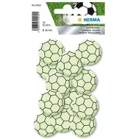 Herma 15025 Stickers Glow in the dark Voetbal mini - 7 stuks