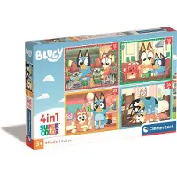 Clementoni - Puzzel - 4-in-1 Bluey - Kinderpuzzels vanaf 3 jaar