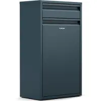 Klarstein Single-Compartment prullenbak 50L - roestvrij staal afvalemmer keuken met lade, wandmontage & geurafsluiting, incl. bevestigingsmateriaal, antraciet