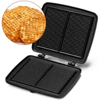 Frifri FM0024 Vervangplaat Wafelijzer | Gaufrettes Boterwafeltjes | Gegoten Aluminium | 16x28 Gaten | Vaatwasmachinebestendig | BPA vrij | 2 Jaar Garantie