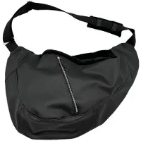 BABOO Leren Hondendraagzak - Luxe Hondentas - Ergonomische Draagzak Hond - Handgemaakt - Zwart - Maat M = tot 7,5 kg