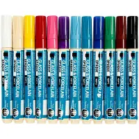 Creativ Company CC Glas- en Porseleinstift Dekkend Set 12 stuks