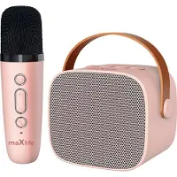 MaXlife MXKS-100 Bluetooth Karaoke Set - Draadloze Microfoon en Speaker voor Feesten en Karaoke Plezier