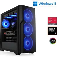 CSL-Computer Game-PC M12300H AMD Ryzen 7 9800X3D 5.2 GHz 32 GB RAM 2 TB SSD AMD Extra video-adapter (model): Radeon RX 9070 XT 16 GB GDDR6 94921