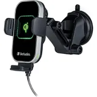 Verbatim FWC-03Pro Qi-mobiele telefoonhouder voor in de auto met snellaadfunctie snellaadfunctie