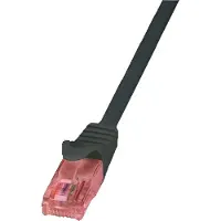 Logilink UTP Cat6 2m zwart LSZH - 100% koper - Netwerkkabel - Computerkabel - Kabel