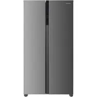 HEISSNER HSBS-HM532NFXE++ Amerikaanse Side-by-Side Koelkast 532 L – Full No Frost – LED Touch Display – Super Vriezen – Deur-open Alarm – RVS – 5 Jaar Garantie
