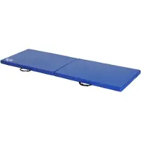HOMCOM -Gymnastiekmat-Imitatieleer-180x60x5cm-Blauw