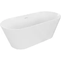 Mexen Flavia vrijstaande badkuip 170 x 75 , wit, witte overloop - 54031708000-20