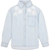Garcia Blouse lichtblauw / wit