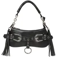 Banned - Gothic Handtas - Midnight Rodeo Handbag - voor Vrouwen - zwart | Maat Standard