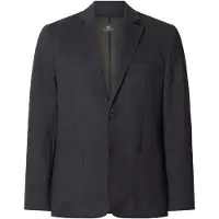 Jan Vanderstorm Comfort Fit Blazer zwart, Effen
