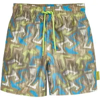 Playshoes Zwemshorts blauw / olijfgroen / neongroen / wit