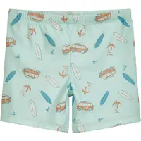 Playshoes Zwemshorts azuur / bruin / mintgroen / offwhite