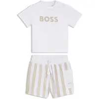 BOSS T-shirt en short voor baby's in een cadeaubox Maat 67