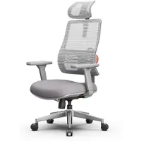 Longer Ergonomische Bureaustoel – Hoge Rugleuning, Adaptieve Lendensteun, 4D Armleuningen, 96°-136° Kantel, Verstelbare Hoofdsteun – Zwart