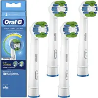 Braun Vervangende borstelkoppen - - Precision Clean EB20RB x4 - Blauw - Set van 4 - Dagelijkse reiniging